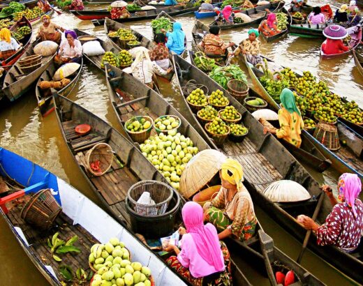 mercato galleggiante bangkok
