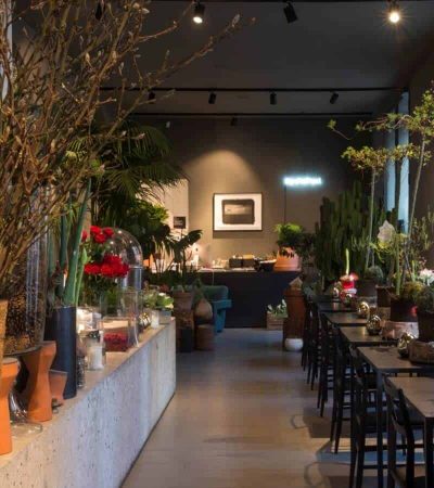 ristorante e negozio di fiori a milano